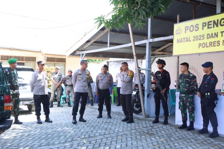 Sterilisasi Ketat Jelang Perayaan Hari Natal, Polres Majene Pastikan Kapel Santo Paulus Aman dan Kondusif