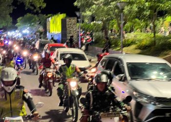 Polres Parepare Gelar Patroli Skala Besar, Aparat Terpadu Siap Amankan Malam Pergantian Tahun