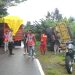 Tanggap dan Sigap, Personel Polsek Pamboang Polres Majene Amankan Lokasi Laka Tunggal Dump Truck Terbalik