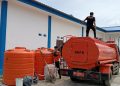 TRC BPBD Sulbar Kembali Distribusikan Air Bersih ke Kantor BNNP Sulawesi Barat