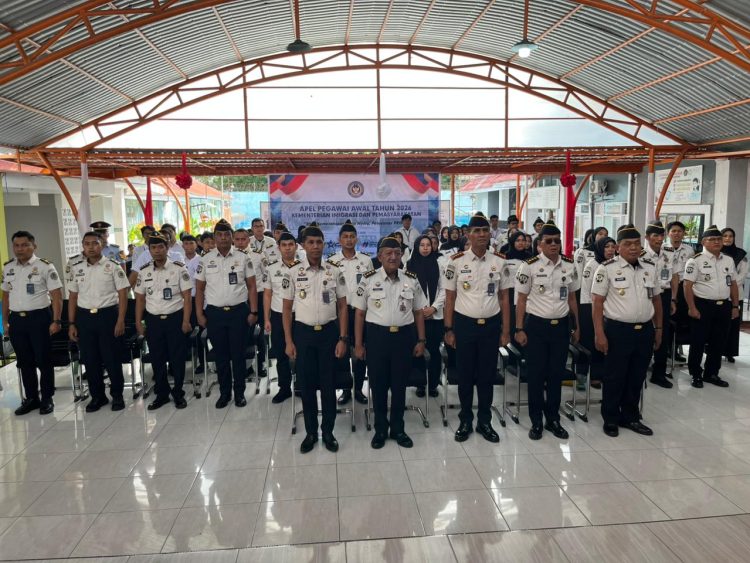 Apel Bersama Kementerian Imigrasi dan Pemasyarakatan Tahun 2026, Lapas Parepare Ikuti Secara Virtual