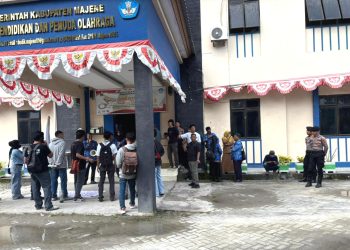 Polres Majene Kawal Ketat Aksi Damai KAMMI Mandar Raya, Aspirasi Mahasiswa Disampaikan Aman dan Tertib