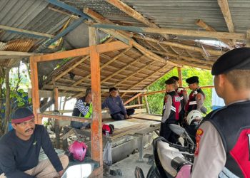 Sat Samapta Polres Majene Gelar Patroli Kamtibmas Ke Pangkalan Ojek, Dekatkan Diri dengan Warga