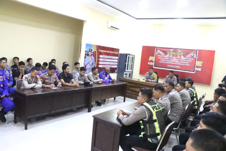 Polres Majene Gelar Sosialisasi Layanan 110 dan Pelaporan Online, Tingkatkan Respons Cepat Layanan Kepolisian
