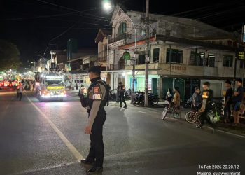 Sambut Ramadhan, Samapta Polres Majene Intensifkan Patroli Malam Jaga Kondusifitas Kota Majene