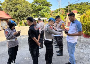 Propam Polres Majene Gelar Gaktiblin di Polsek Banggae, Tekankan Profesionalitas dan Hindari Pelanggaran
