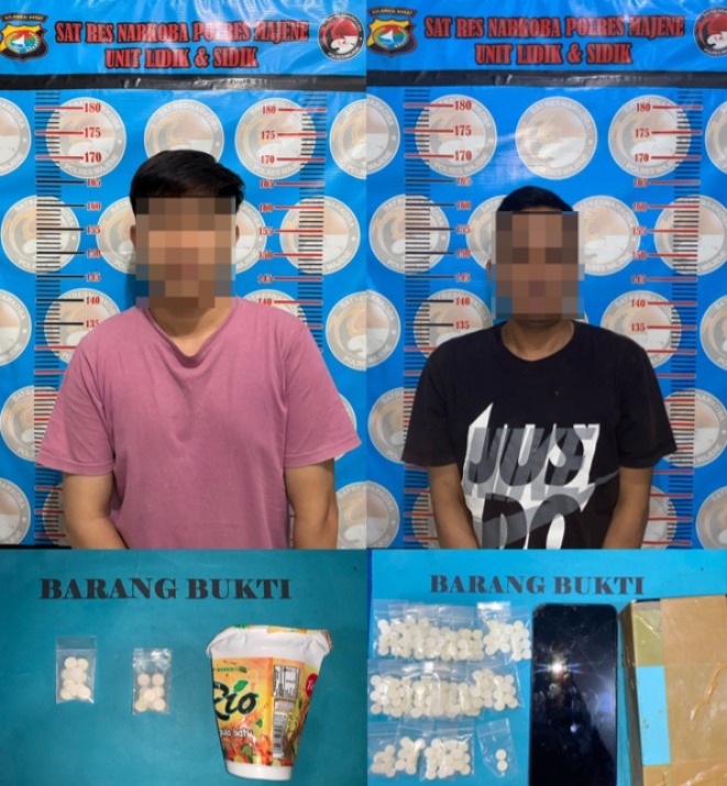 Edarkan ‘Boje’ dari Polman ke Majene, Dua Pria Akhirnya Dibekuk Polisi