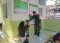 Upaya Cegah Stunting, Babinsa Koramil 1401-02/Pamboang Dorong Peran Orang Tua Bawa Anak ke Posyandu