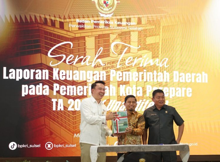 Pemkot Parepare Sampaikan LKPD 2025 ke BPK, Harap Raih Opini Terbaik dari BPK