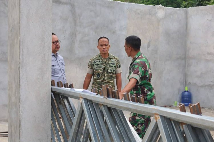 Dandim 1401/Majene Turun ke Lapangan, Cek Pembangunan KDKMP di Sejumlah Desa
