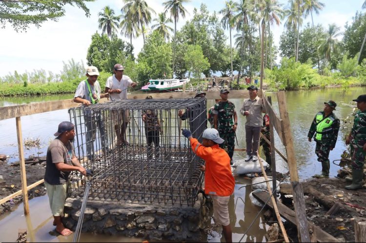 Dandim 1401/Majene Pimpin Ground Breaking dan Syukuran Pembangunan Jembatan Gantung Perintis Garuda di Mekkatta