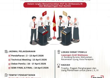 Debat Panas Pelajar Parepare! Bawaslu Tantang Generasi Muda Bongkar Isu Pemilu