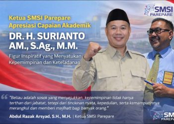 Ketua SMSI Parepare Apresiasi Capaian Doktor H. Surianto