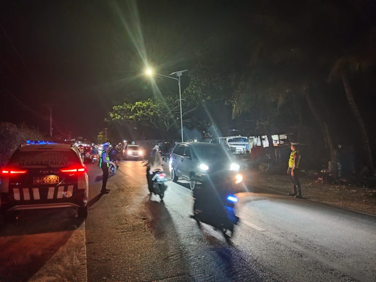 Antisipasi Balap Liar dan Kriminalitas, Patroli Blue Light Satlantas Polres Majene Amankan Jalur Hasanuddin hingga Perbatasan