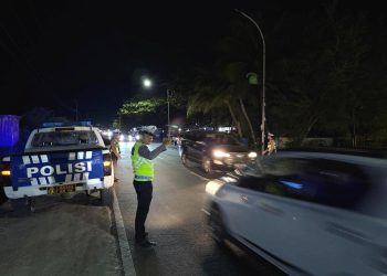 Patroli Blue Light Satlantas Polres Majene Sasar Balap Liar hingga Dini Hari