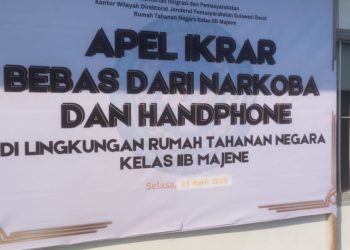Rutan Majene Deklarasi ‘Perang’ Lawan HP Ilegal, Pungli, dan Narkoba!