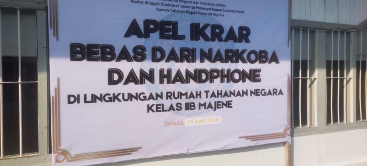 Rutan Majene Deklarasi ‘Perang’ Lawan HP Ilegal, Pungli, dan Narkoba!