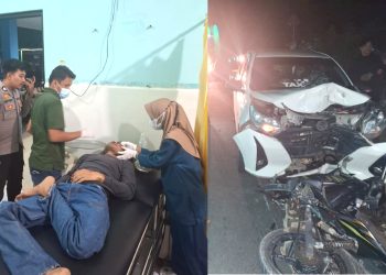 Motor Vs Mobil Tabrakan di Majene, Satu Pengendara Luka Serius