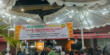 Meriah! 240 Pasang Ikut Turnamen Domino HUT Gardu Hulk 57 di Parepare