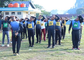 Jaga Fisik Tetap Prima, Polres Majene Gelar Tes Kesamaptaan Jasmani Semester I 2026