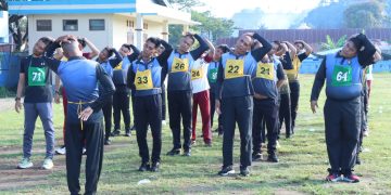 Jaga Fisik Tetap Prima, Polres Majene Gelar Tes Kesamaptaan Jasmani Semester I 2026