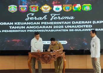 Wujudkan Tata Kelola Keuangan Akuntabel, Bupati Majene Serahkan LKPD TA 2025 (Unaudited) ke BPK RI