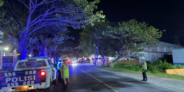 Patroli Blue Light Satlantas Polres Majene Antisipasi Balap Liar dan Pelanggaran Lalu Lintas Dimalam Hari
