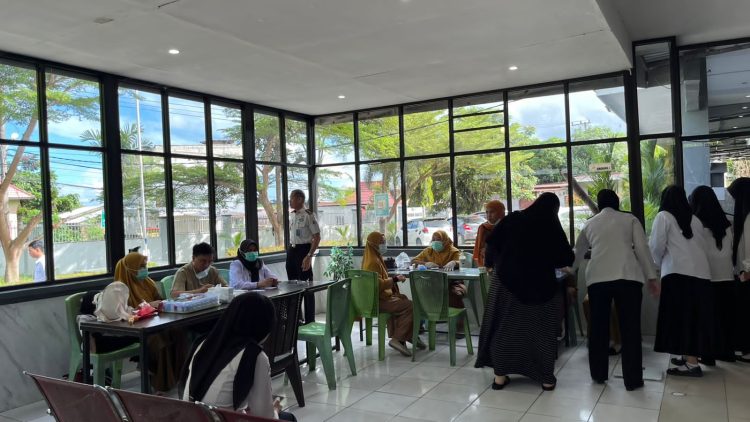 Lapas Parepare Bersama Puskesmas Lompoe Berikan Layanan Cek Kesehatan Gratis