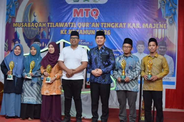 MTQ ke-XI Tingkat Kabupaten Majene Resmi Ditutup, Kecamatan Banggae Timur Sabet Juara Umum