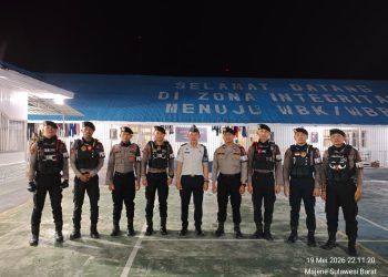 Samapta Polres Majene Patroli Malam Ke Rutan Kelas II B Majene, Perkuat Sinergitas Jaga Kamtibmas