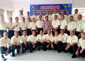 Hadiri Diksar Gada Pratama, Kasat Binmas Polres Majene Bekali Peserta dengan Materi Turjawali