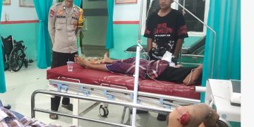 Respons Cepat Polsubsektor Tubo Sendana Tangani Kecelakaan di Jalur Trans Sulawesi Desa Onang