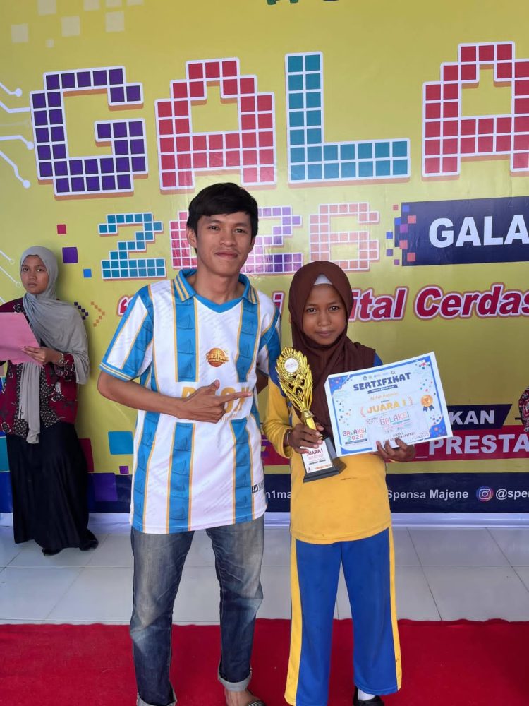 Anakda Alifiyah Rahman Juara Lari Atletik, SMP 1 Majene Tekankan Pentingnya Pembinaan Bakat Peserta Didik