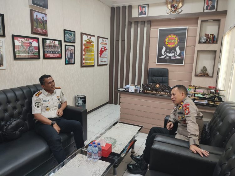 Danyon B Pelopor Sambut Kunjungan Kepala Lapas Kelas IIA Parepare, Bahas Sinergitas