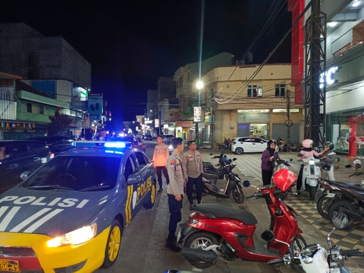 Patroli Blue Light Polsek KPN, Upaya Cipta Kondisi Monitoring dan Antisipasi Gangguan Kamtibmas