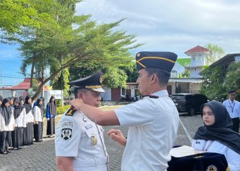 Lapas Parepare Beri Penghargaan, Bahri Terima Tanda Pangkat Pengabdian di Apel Pagi