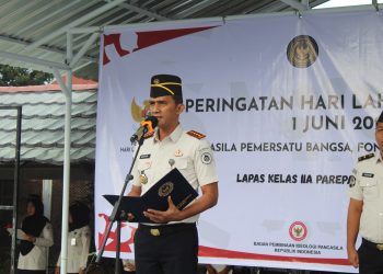 Lapas Parepare Gelar Upacara Hari Lahir Pancasila 2026 dengan Khidmat