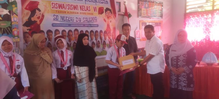 SD Negeri 24 Saleppa Gelar Penamatan Kelas VI, Seluruh Siswa Lulus 100%
