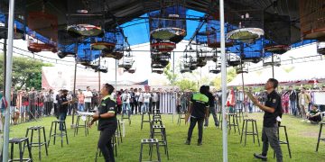 Ratusan Peserta Padati Adu Suara Merdu Burung, Kicau Mania Semarakkan HUT Bhayangkara ke-80 di Polda Sulbar